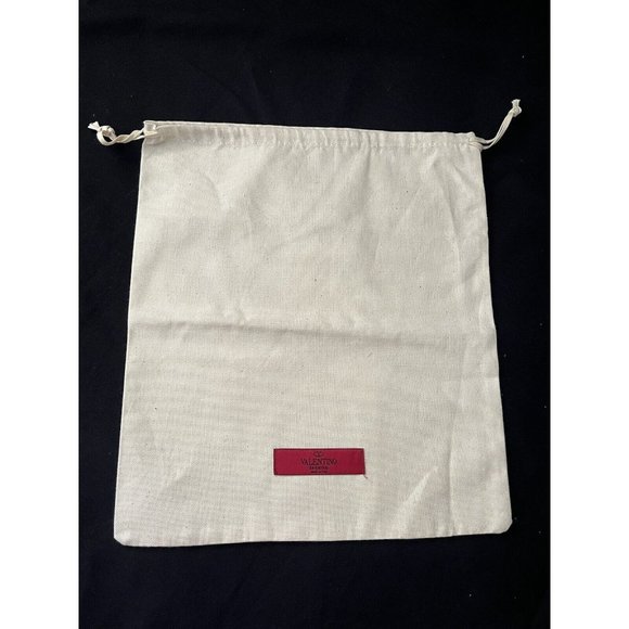 Valentino Garavani Dust Bag Storage Drawstring Cream 13" x 12" - Picture 1 of 4